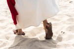 Jesus walked with beautiful feet, bringing the gospel of the kingdom.