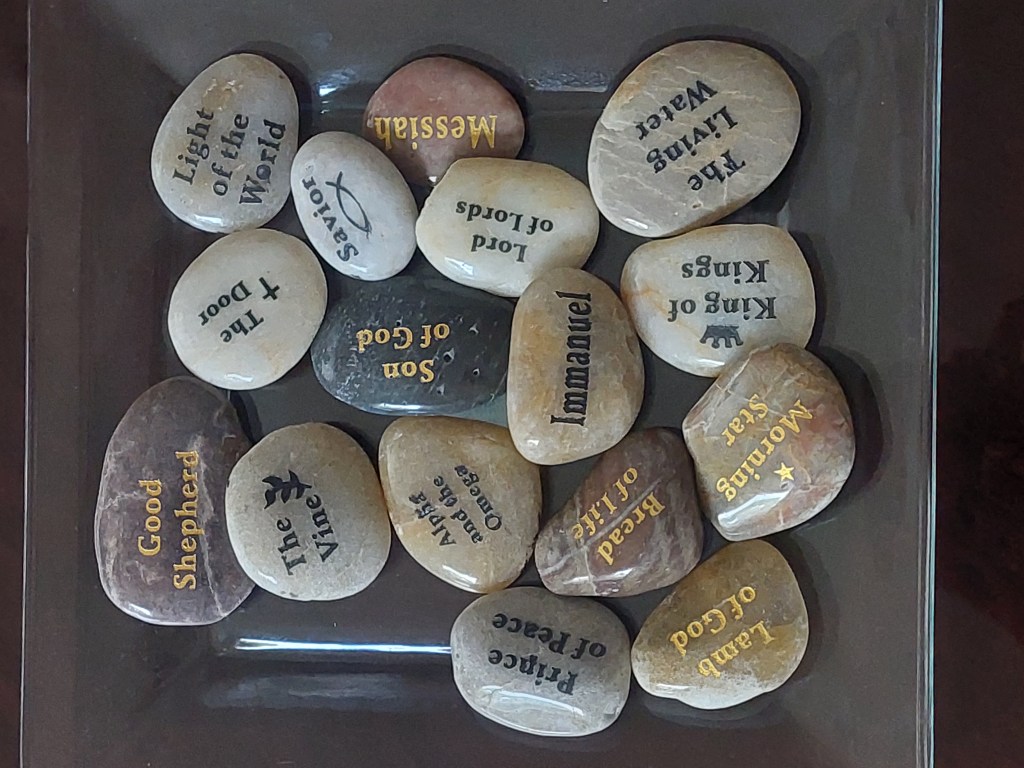 Message in stones - the Names of God